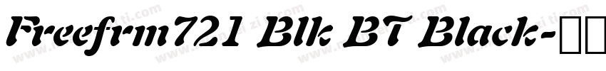Freefrm721 Blk BT Black字体转换